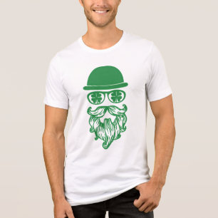 Camiseta Triblenda Duendes con bigote día de San Patricio
