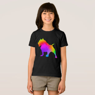 Camiseta Triblenda Dueño Divertido Amante Perros Corbata Tinte Pitbul