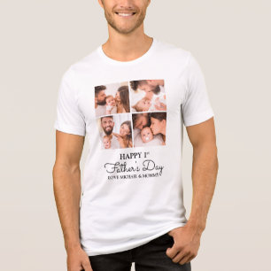 Camiseta Triblenda Dulce Collage Moderno Feliz Primer Día del Padre