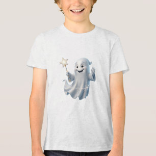 Camiseta Triblenda Dulce Fantasma con Varita Mágica Halloween Mágico