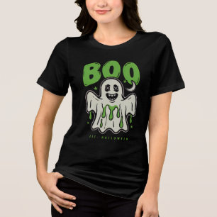 Camiseta Triblenda Dulce Fantasma de Halloween Slime BOO