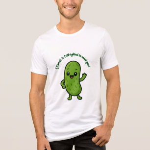 Camiseta Triblenda Dulce Pepino Feliz Kawaii Caricatura - Personaliza