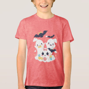 Camiseta Triblenda Dulce y espeluznante fiesta de fantasmas Kawaii