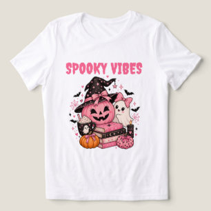 Camiseta Triblenda Dulces Vibraciones Espeluznantes Bruja Calabaza Fa