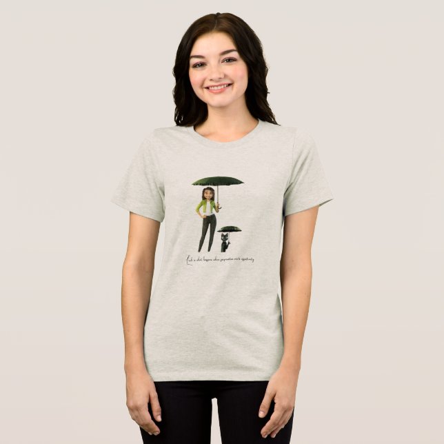 Camiseta Triblenda Dúo afortunado - Inspirado por película de la suer (Anverso Completo )