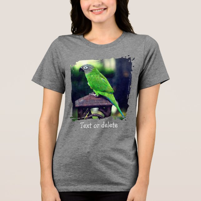 Camiseta Triblenda Dusky Headed Conure Parrot Personalized (Anverso)