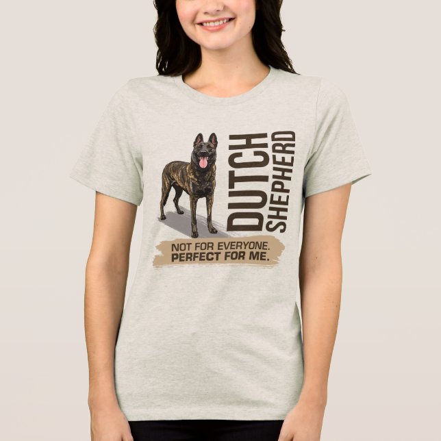Camiseta Triblenda Dutch Shepherd -Hollandse Herdershond (Anverso)