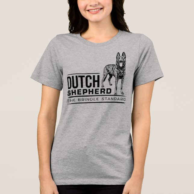 Camiseta Triblenda Dutch Shepherd -Hollandse Herdershond (Anverso)