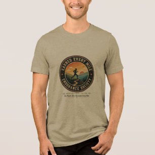 Camiseta Triblenda Earn Every Mile Endurance Trail Runner Retro Tee e