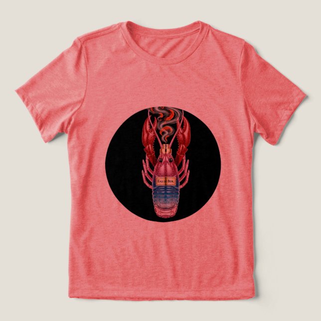 Camiseta Triblenda Eau de Boil Purpurina Crawfish 💖 🔥 (Diseño delantero )