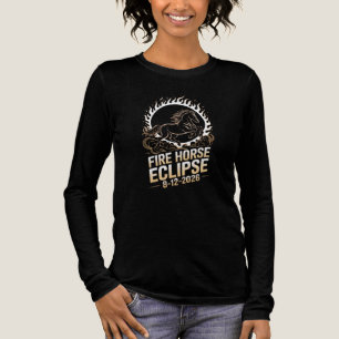 Camiseta Triblenda Eclipse Total de Sol 2026 Cumpleaños del Caballo d