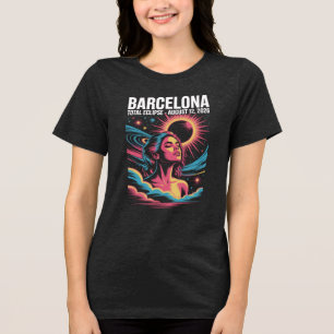 Camiseta Triblenda Eclipse Total Solar 12 de agosto de 2026 Barcelona