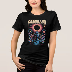Camiseta Triblenda Eclipse Total Solar 12 de agosto de 2026 Groenland