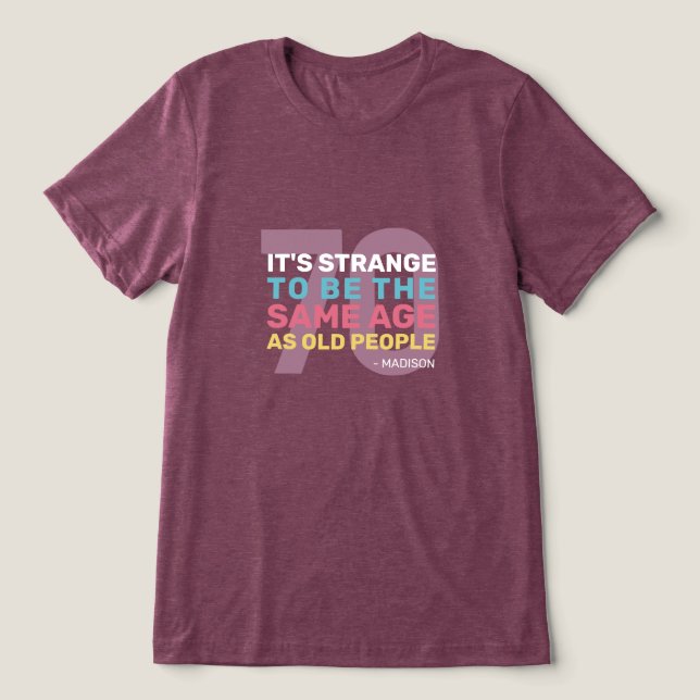 Camiseta Triblenda Edad de personalizado y nombre Funny Cumpleaños Se (Diseño delantero )