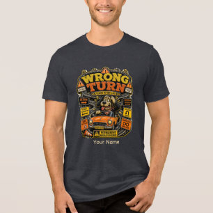 Camiseta Triblenda Edición de Carrera Giro Equivocado Oficio Divertid