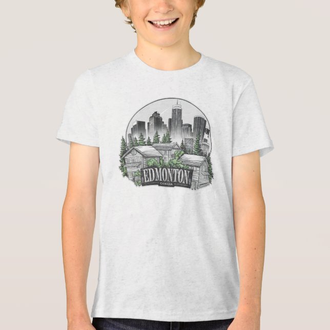 Camiseta Triblenda Edmonton City Canada (Anverso)