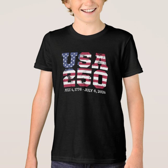 Camiseta Triblenda EE. UU. 250 4 de julio (Anverso)