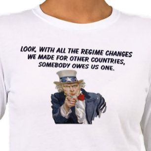 Camiseta Triblenda EE. UU.: Los países cuyos regímenes cambiamos nos