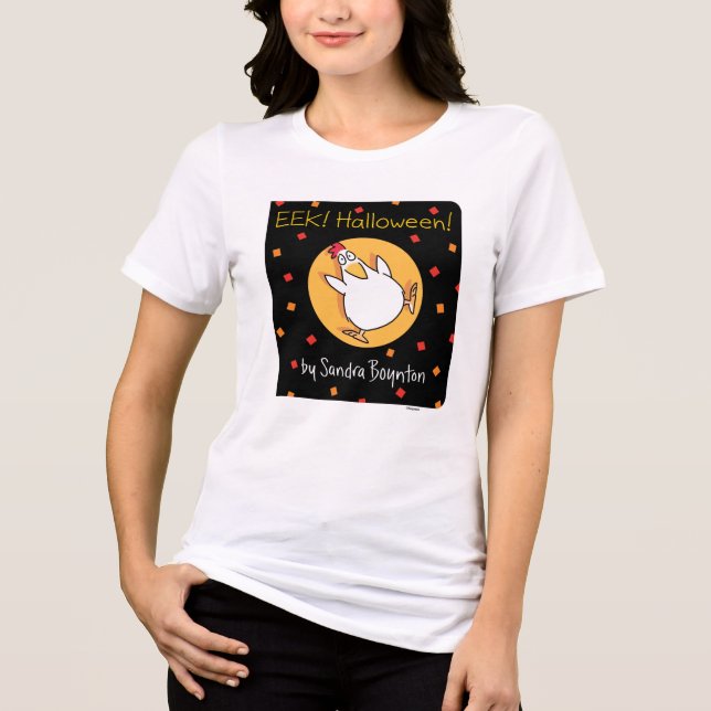Camiseta Triblenda ¡EEK! ¡HALLOWEEN! CUBIERTA DE LIBRO Sandra Boynton (Anverso)