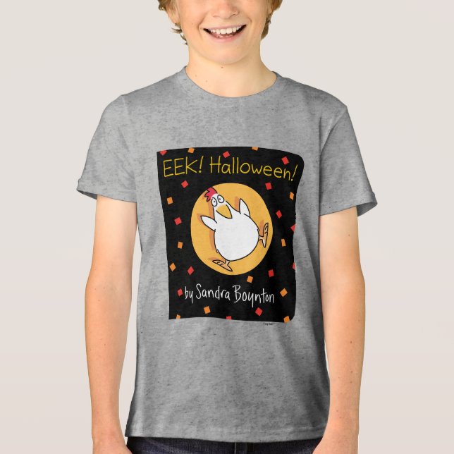 Camiseta Triblenda ¡EEK! HALLOWEEN! por Sandra Boynton (Anverso)