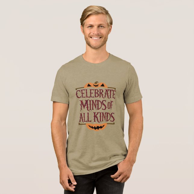 Camiseta Triblenda Eerie Elegance: Celebra todas las mentes esta Hall (Anverso Completa)
