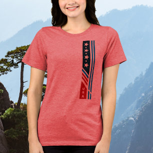 Camiseta Triblenda EEUU Stars Stripes Graphic T-Shirt