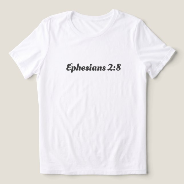 Camiseta Triblenda Efesios 2:8 Biblia Verse Creencia Cristiana Textos (Diseño delantero )