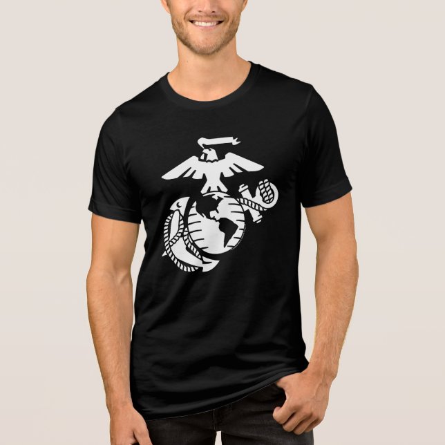 Camiseta Triblenda EGA de un solo color - Blanco (Anverso)