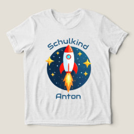 Camiseta Triblenda Einschulung - Rakete gelbe Sterne - Schulkind |