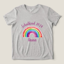 Camiseta Triblenda Einschulung Schulkind 2026 - Sternchen Regenbogen