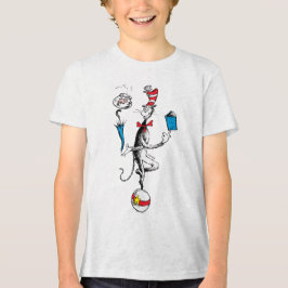 Camiseta Triblenda El acto de equilibrio del gato en el sombrero