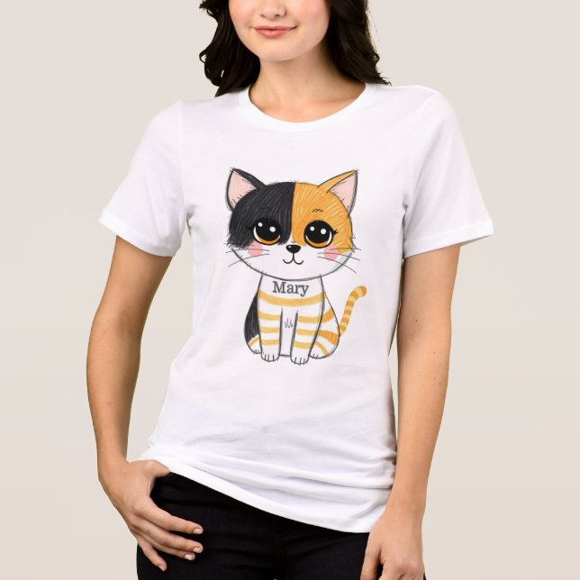 Camiseta Triblenda El Adorable Gato Malandino (Anverso)