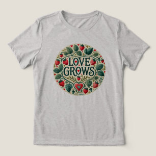 Camiseta Triblenda El amor cultiva a los amantes de las frutas de fre