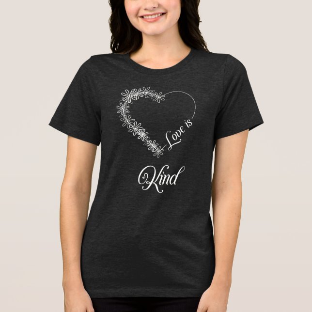Camiseta Triblenda El amor es amable (Anverso)