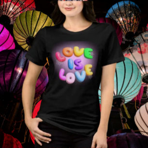 Camiseta Triblenda El amor es amor 3D Rainbow Prie Tee