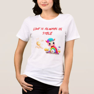 Camiseta Triblenda ¡El amor está siempre en estilo! Diseño del Día de