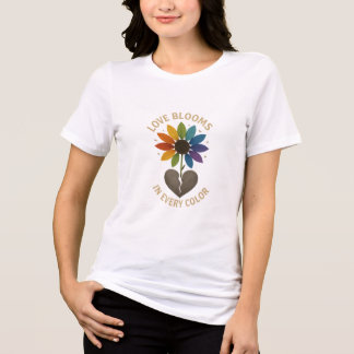 Camiseta Triblenda El amor florece en todos los colores