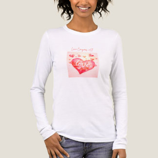 Camiseta Triblenda El Amor Lo Vence Todo – Manga Larga de Mujer