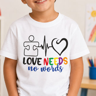 Camiseta Triblenda El amor no necesita palabras, Conciencia sobre el 