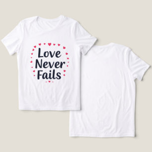 Camiseta Triblenda El amor nunca falla en la camiseta gráfica