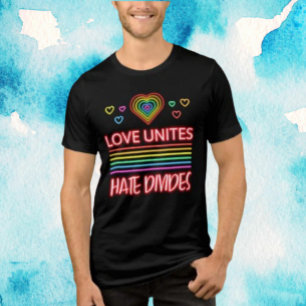Camiseta Triblenda El amor une las divisiones del odio