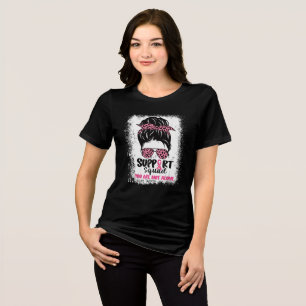 Camiseta Triblenda El apoyo al cáncer de mama Escuadrón Guerrero rosa