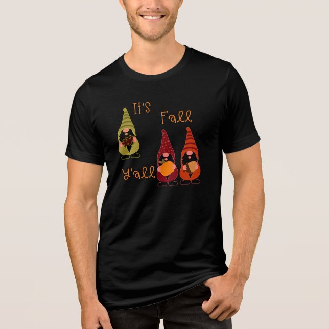 Camiseta Triblenda El árbol de otoño de la calabaza de la calabaza (Anverso)