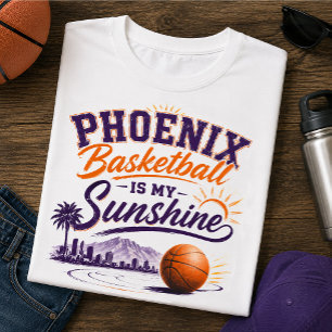 Camiseta Triblenda El Baloncesto de Phoenix Es Mi Fan del Sol