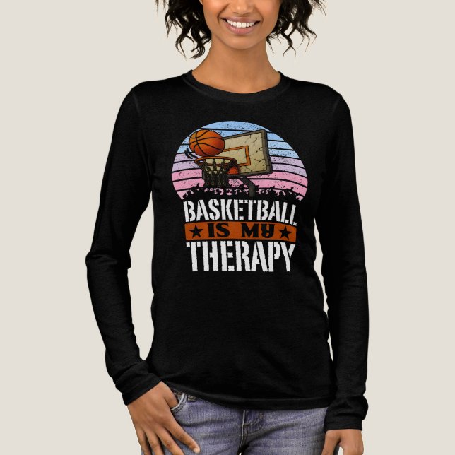 Camiseta Triblenda el baloncesto es mi terapia (Anverso)