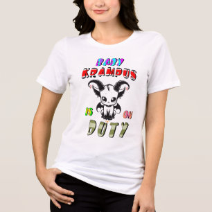 Camiseta Triblenda El Bebé Krampus Está De Servicio