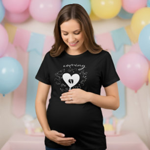 Camiseta Triblenda El bebé viene pronto   Mamá para ser