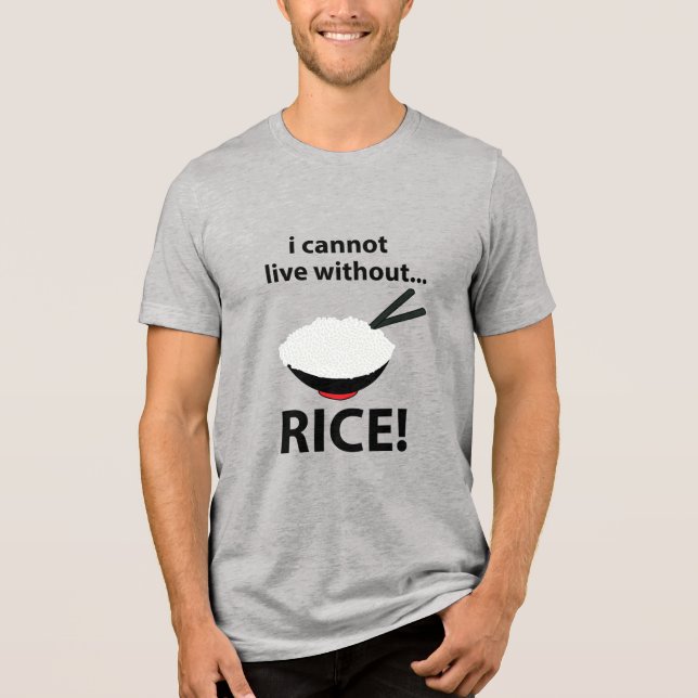 Camiseta Triblenda El bol de arroz que no puedo vivir sin arroz (Anverso)