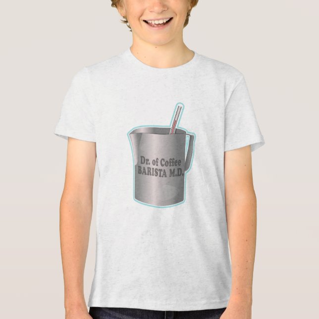 Camiseta Triblenda El café de Barista haciendo médico gracioso (Anverso)