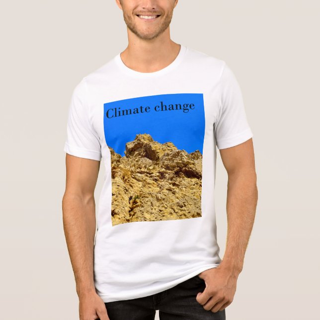 Camiseta Triblenda El cambio climático cuida el medio ambiente (Anverso)